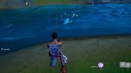 Players can attempt to complete the fishing challenge in Fortnite's Party Royale mode. Image via Epic Games